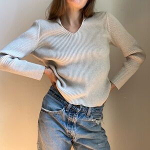 90s Vintage, Ribbed J. Jill Cotton Sweater
